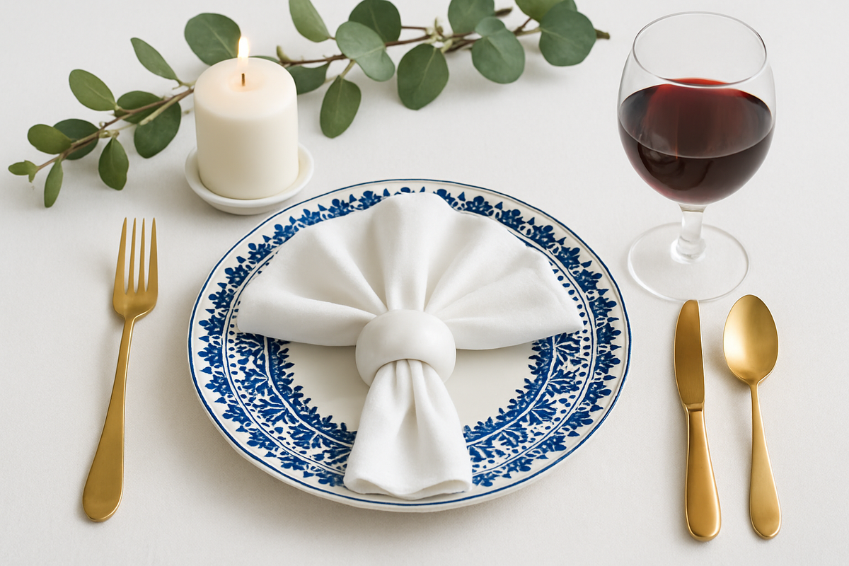 elegant marble napkin rings for dining or events or weddings