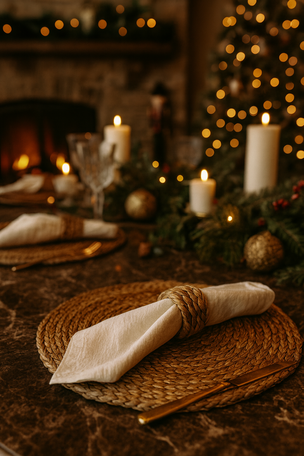 water hyacinth napkin rings for boho dining holiday table settings christmas dinner decor