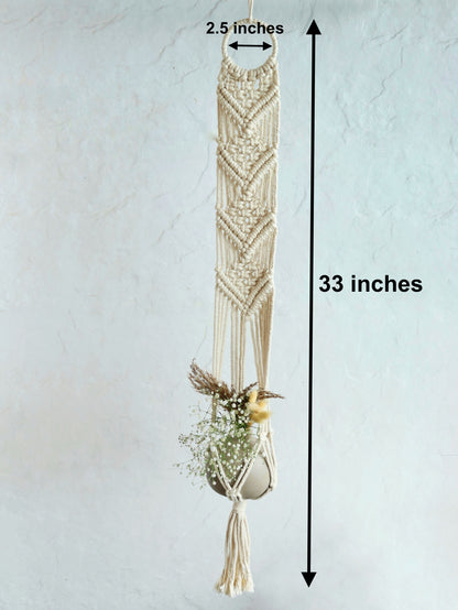 Organic Cotton Macrame Plant Hangers