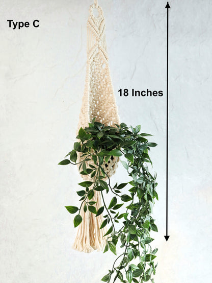 Organic Cotton Macrame Plant Hangers
