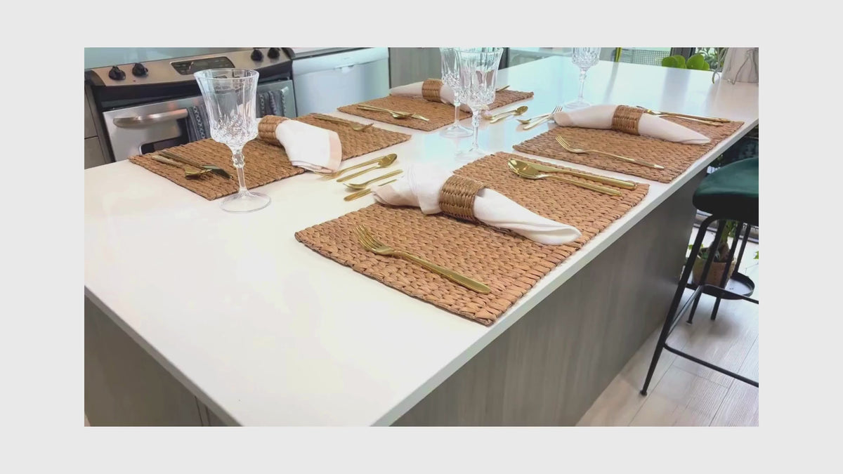 Water Hyacinth Placemat, Mat, Sustainable living, Seagrass Placemat Video